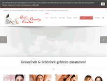 Tablet Screenshot of med-beauty-center.de